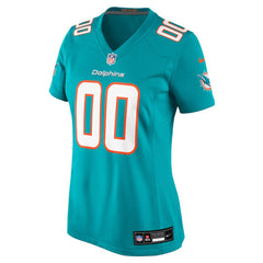 Miami Dolphins Women's Custom Game Jersey - Aqua outlet