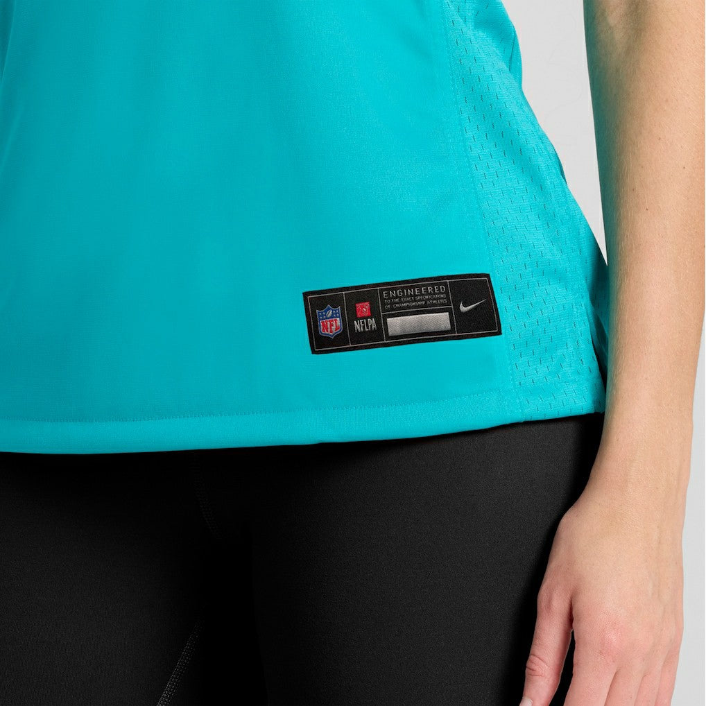 Miami Dolphins Women's Custom Game Jersey - Aqua outlet