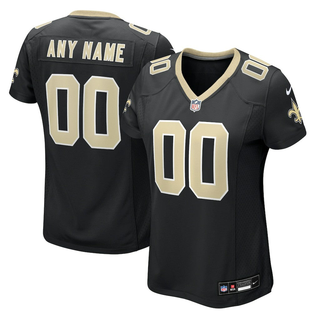 New Orleans Saints Women's Custom Game Jersey - Black for sale