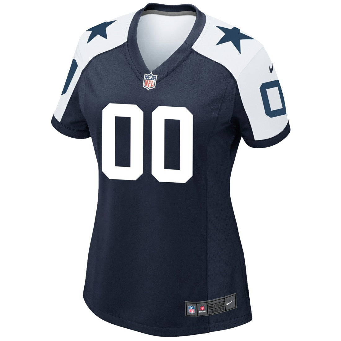 Dallas Cowboys Women's Alternate Custom Game Jersey - Navy discount