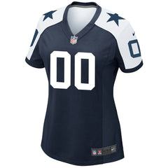Dallas Cowboys Women's Alternate Custom Game Jersey - Navy discount