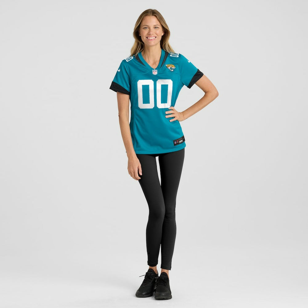 Jacksonville Jaguars Women's Custom Team Jersey - Teal discount