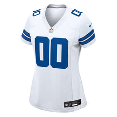 Dallas Cowboys Women's Custom Game Jersey - White outlet