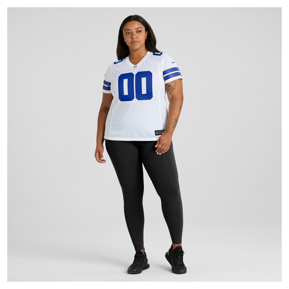 Dallas Cowboys Women's Custom Game Jersey - White outlet