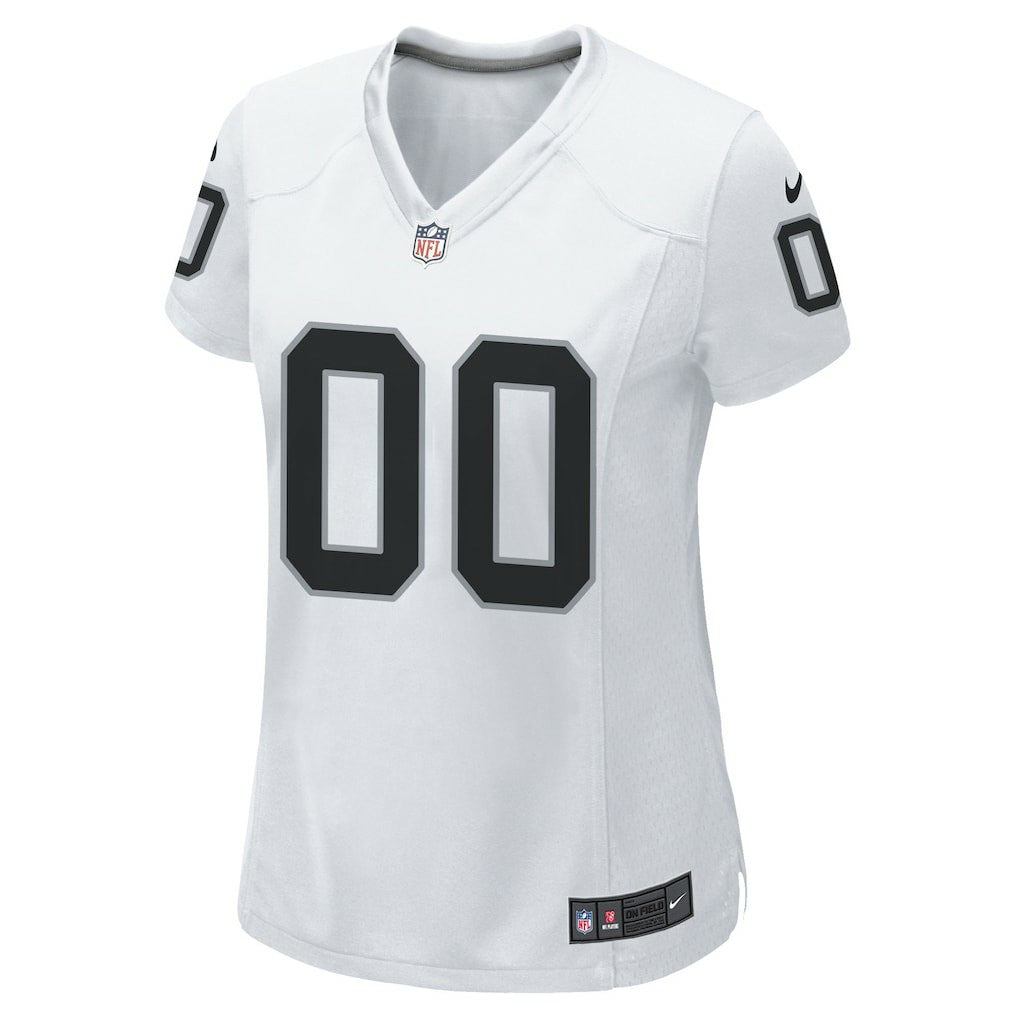 Las Vegas Raiders Women's Custom Game Jersey - White on sale
