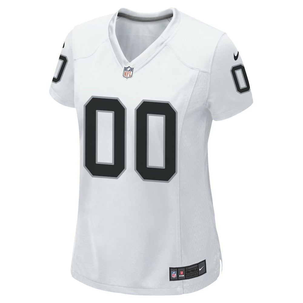 Las Vegas Raiders Women's Custom Game Jersey - White on sale