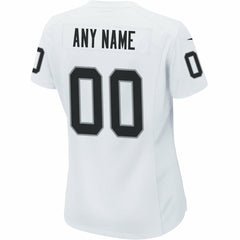 Las Vegas Raiders Women's Custom Game Jersey - White on sale
