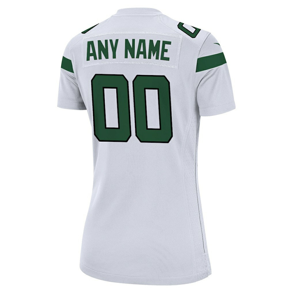 New York Jets Women's Custom Game Jersey - White discount