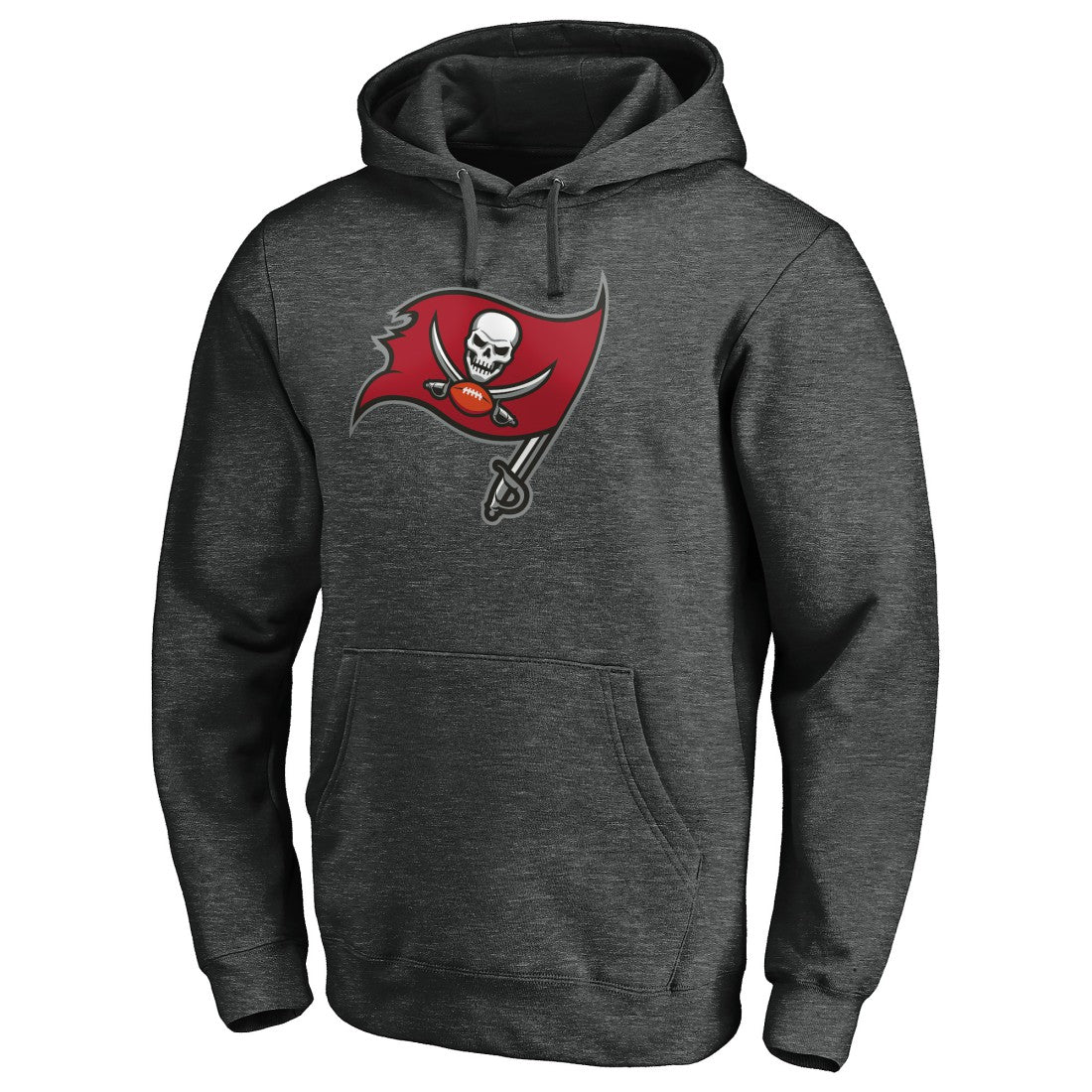 Tampa Bay Buccaneers Primary Logo Pullover Hoodie - Heather Charcoal online