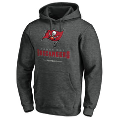 Tampa Bay Buccaneers Team Lockup Pullover Hoodie - Heather Charcoal cheap