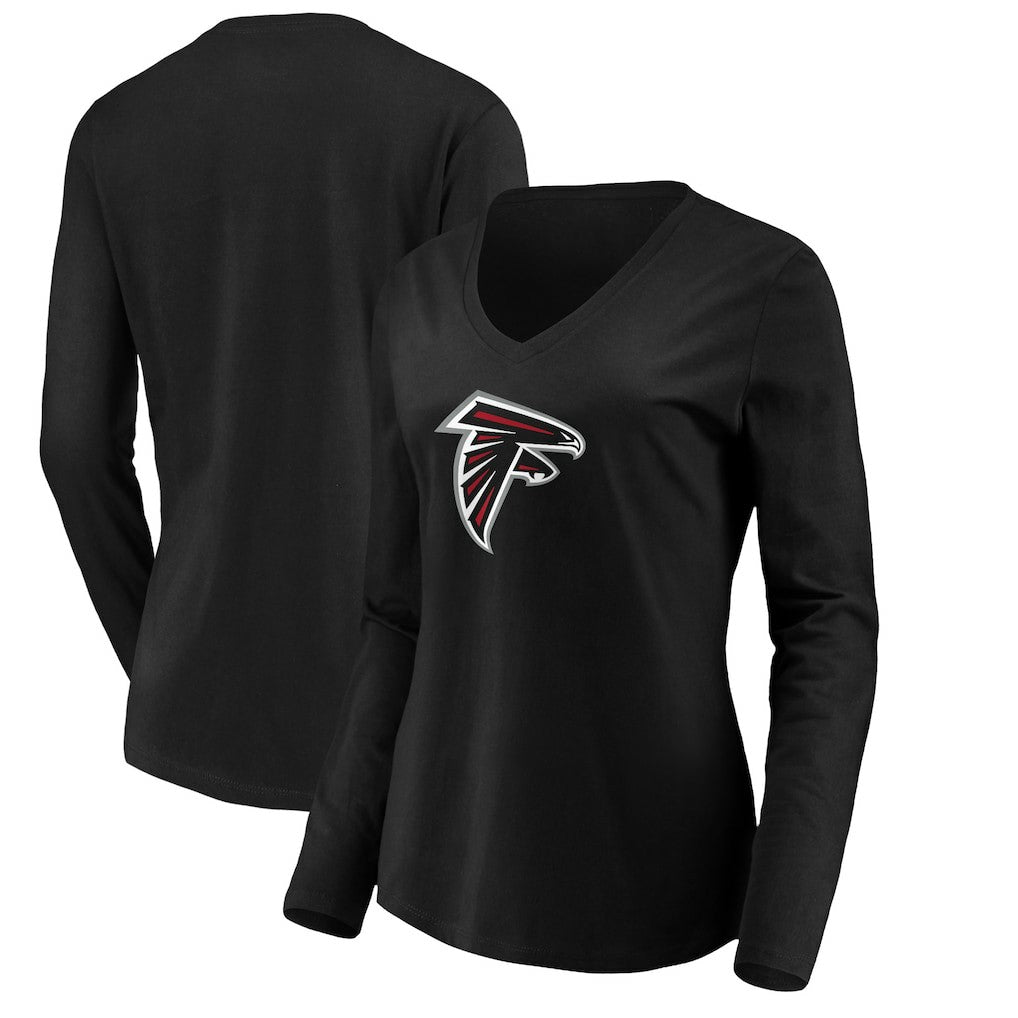 Atlanta Falcons Women's Primary Logo Long Sleeve T-Shirt - Black online