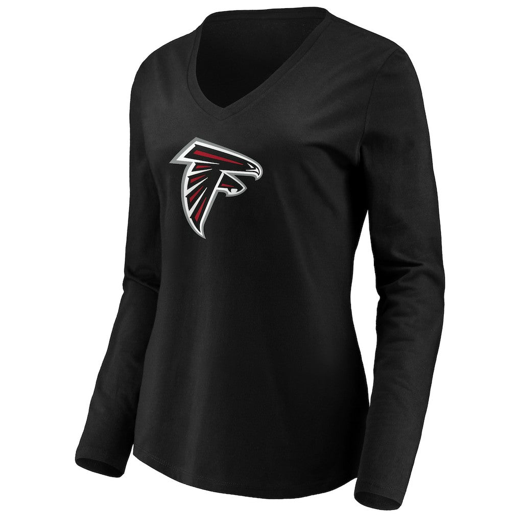 Atlanta Falcons Women's Primary Logo Long Sleeve T-Shirt - Black online