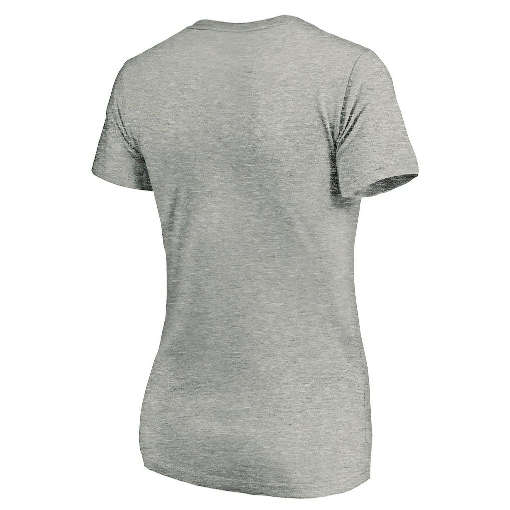 Atlanta Falcons Women's Primary Logo V-Neck T-Shirt - Heather Gray outlet