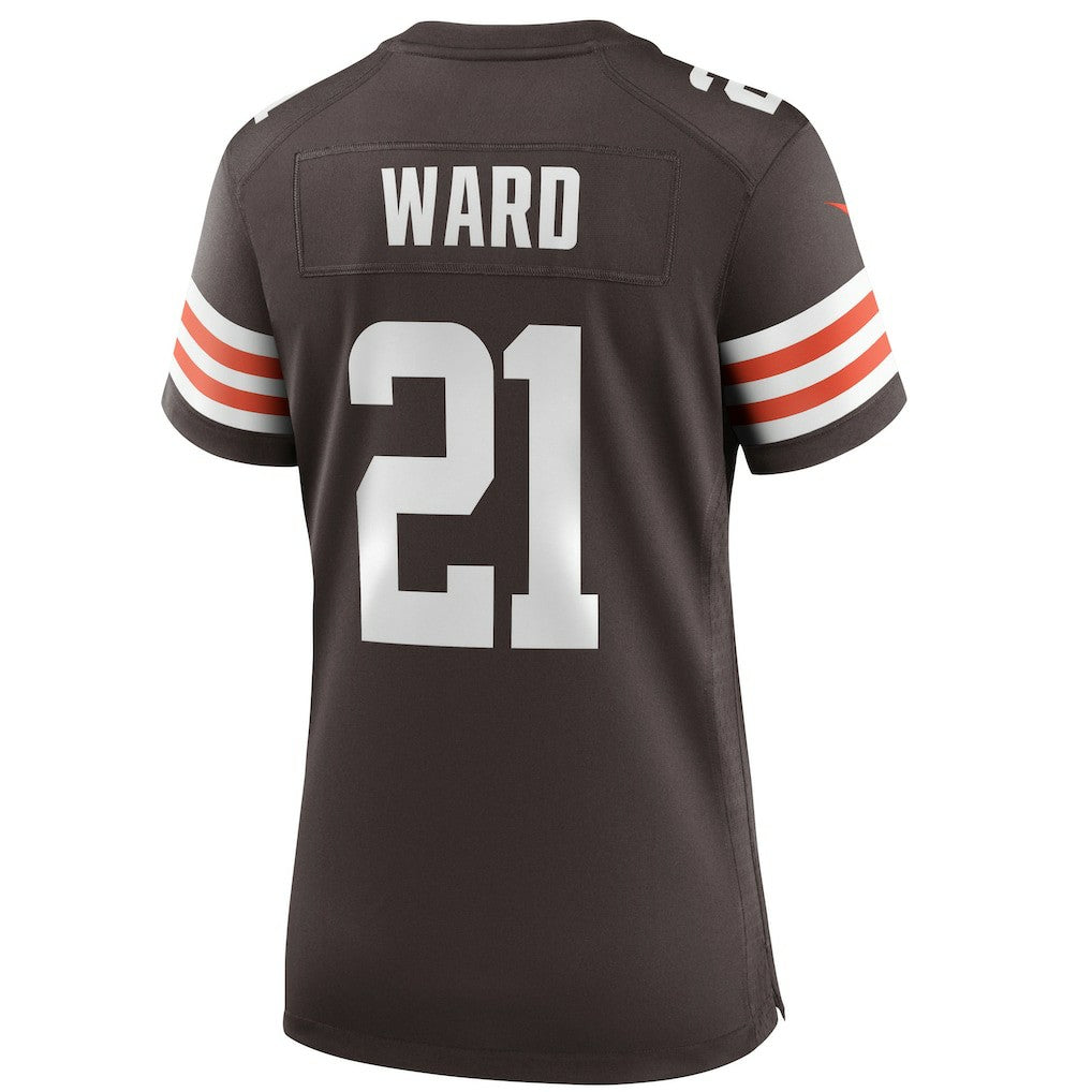 Denzel Ward Cleveland Browns Women's Player Game Jersey - Brown on sale