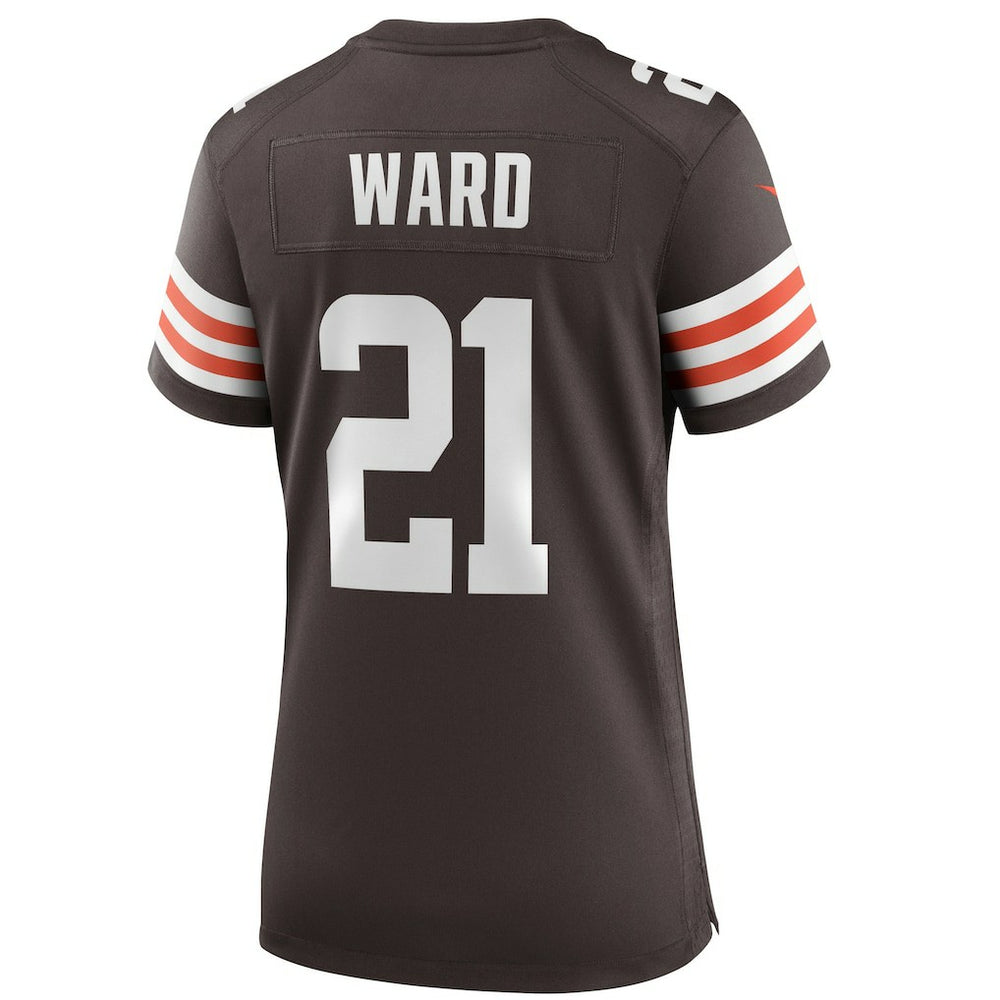 Denzel Ward Cleveland Browns Women's Player Game Jersey - Brown on sale