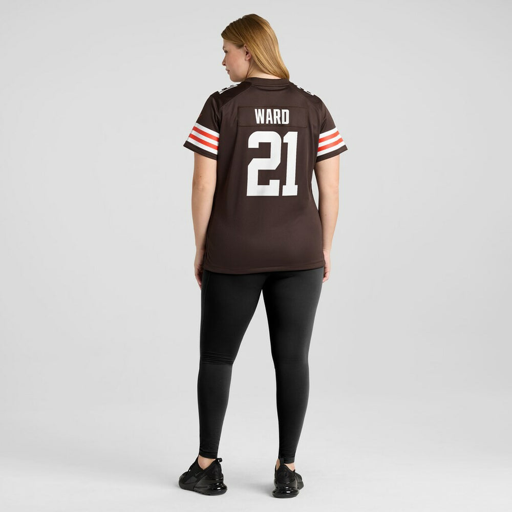 Denzel Ward Cleveland Browns Women's Player Game Jersey - Brown on sale