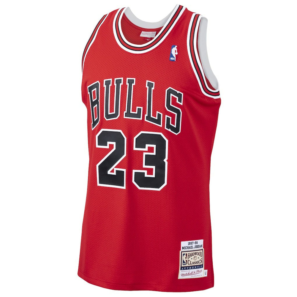 Michael Jordan Chicago Bulls 1997/98 Hardwood Classics Authentic Jersey sale - Scarlet discount