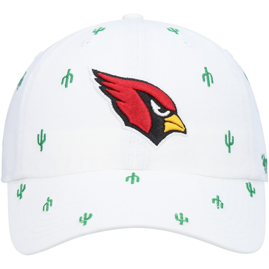 Arizona Cardinals '47 Women's Confetti Clean Up Adjustable Hat - White discount