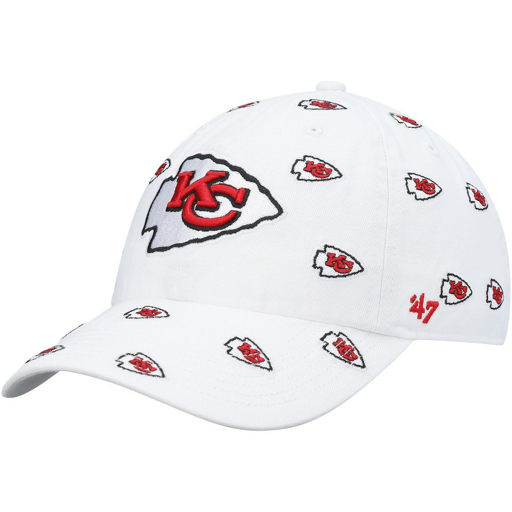 Kansas City Chiefs '47 Women's Confetti Clean Up Adjustable Hat - White sale