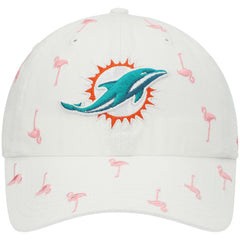Miami Dolphins '47 Women's Confetti Clean Up Adjustable Hat - White online