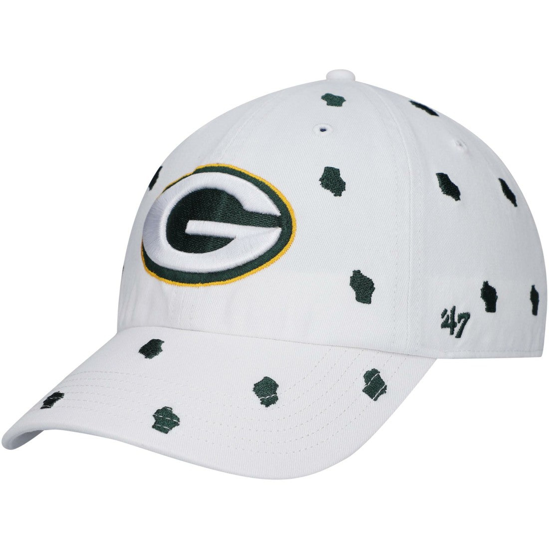 Green Bay Packers '47 Women's Confetti Clean Up Adjustable Hat - White online