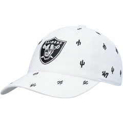 Las Vegas Raiders '47 Women's Confetti Clean Up Adjustable Hat - White on sale
