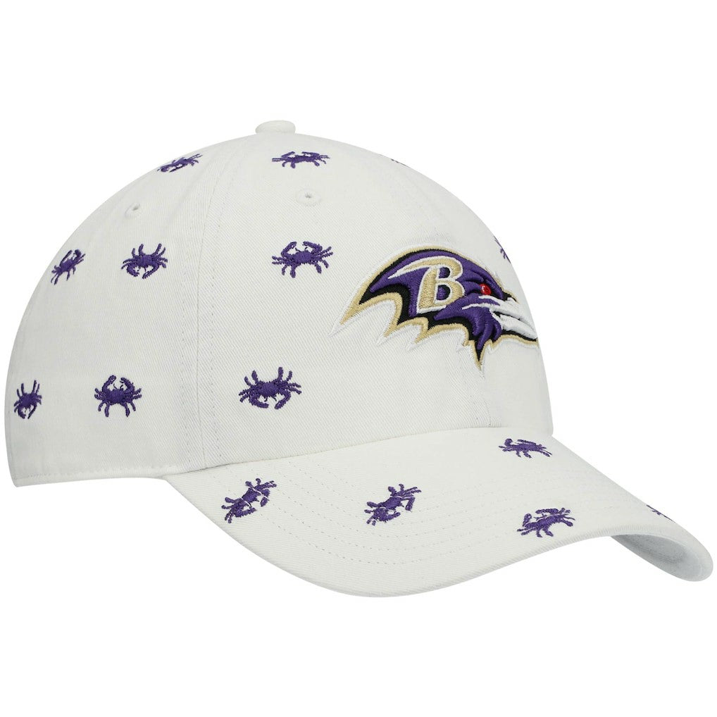 Baltimore Ravens '47 Women's Confetti Clean Up Adjustable Hat - White online