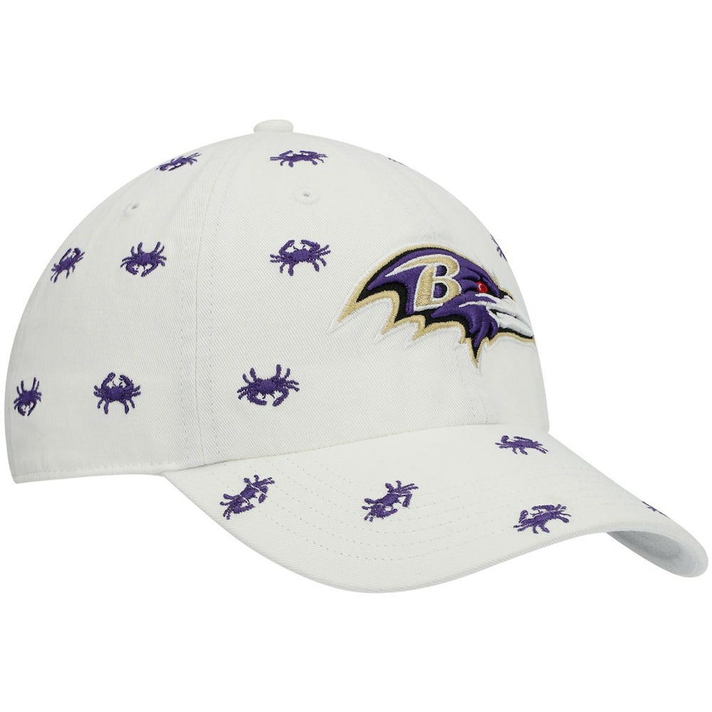 Baltimore Ravens '47 Women's Confetti Clean Up Adjustable Hat - White online