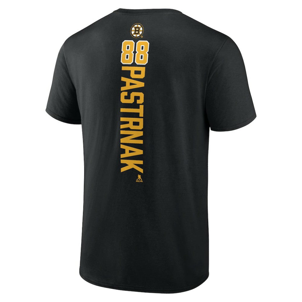 David Pastrnak Boston Bruins Playmaker T-Shirt - Black T-shirts
