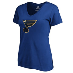 Jordan Binnington St. Louis Blues Women's Playmaker V-Neck T-Shirt - Royal T-shirts