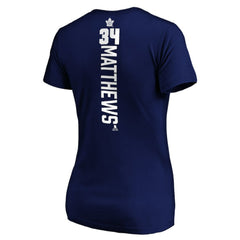 Auston Matthews Toronto Maple Leafs Women's Playmaker V-Neck T-Shirt - Royal T-shirts