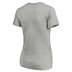 Los Angeles Chargers Women's Primary Logo V-Neck T-Shirt - Heather Gray cheap
