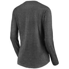 Los Angeles Chargers Women's Victory Arch Long Sleeve V-Neck T-Shirt - Heather Gray on sale
