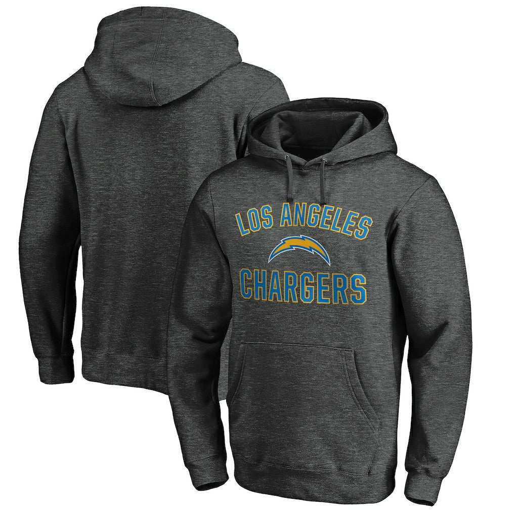 Los Angeles Chargers Victory Arch Pullover Hoodie - Heather Gray sale
