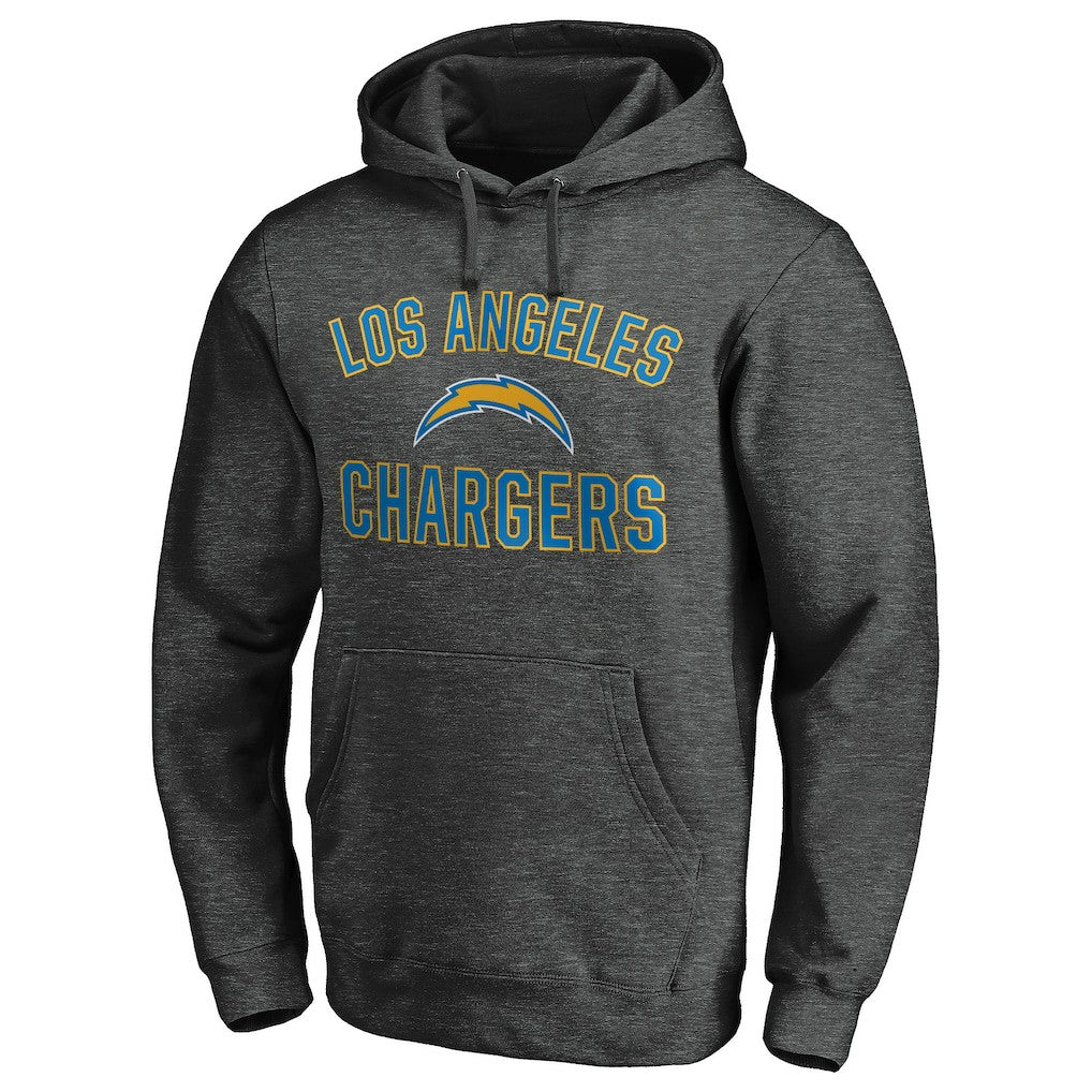 Los Angeles Chargers Victory Arch Pullover Hoodie - Heather Gray sale