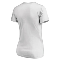 Charlotte Hornets Women's Floral Arch V-Neck T-Shirt - White shop