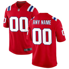 New England Patriots Alternate Custom Jersey - Red cheap