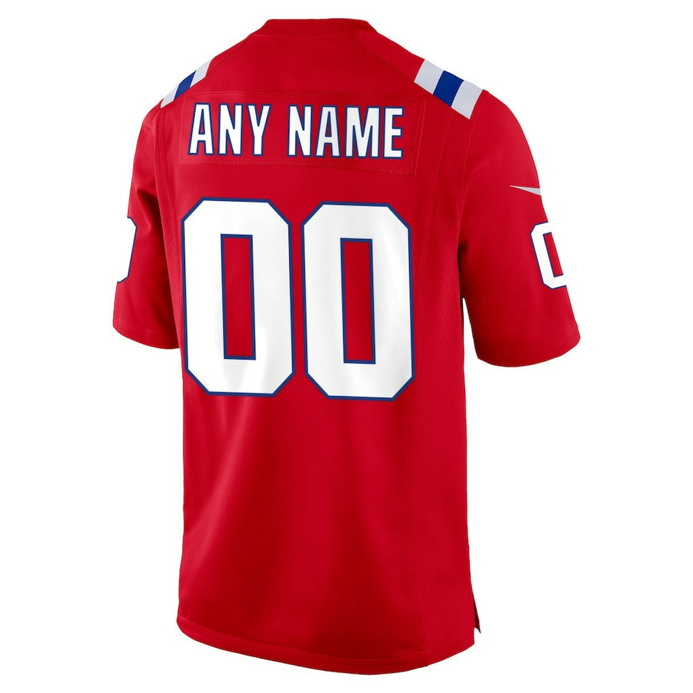 New England Patriots Alternate Custom Jersey - Red cheap