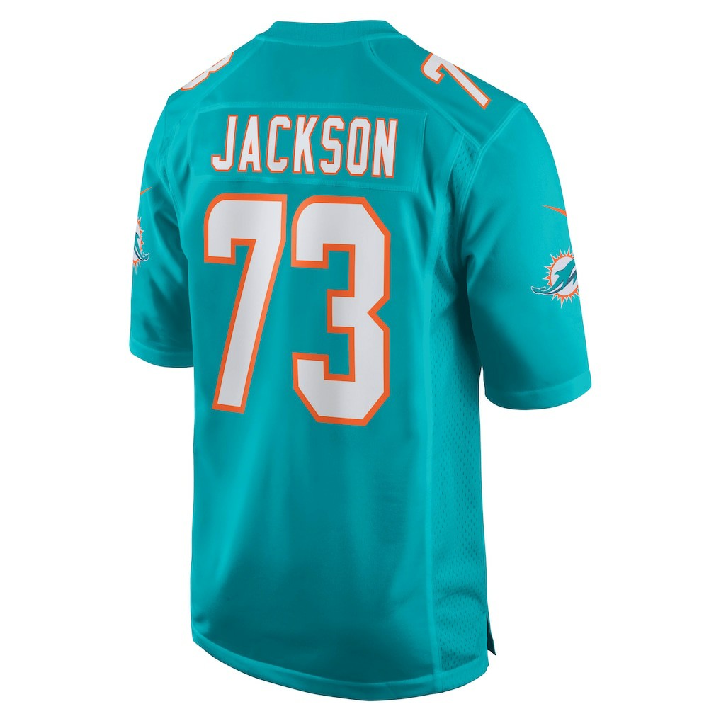 Austin Jackson Miami Dolphins Game Jersey - Aqua outlet