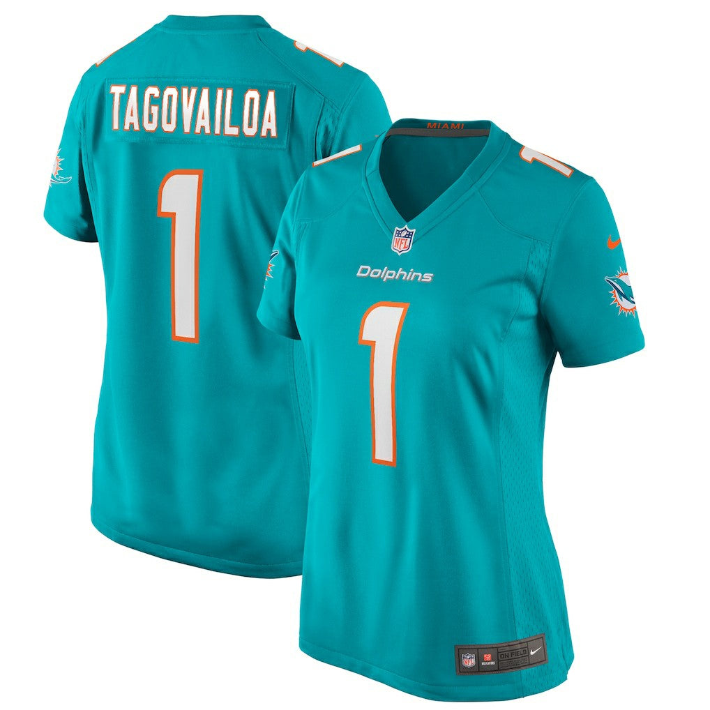 Tua Tagovailoa Miami Dolphins Women's Game Jersey - Aqua cheap
