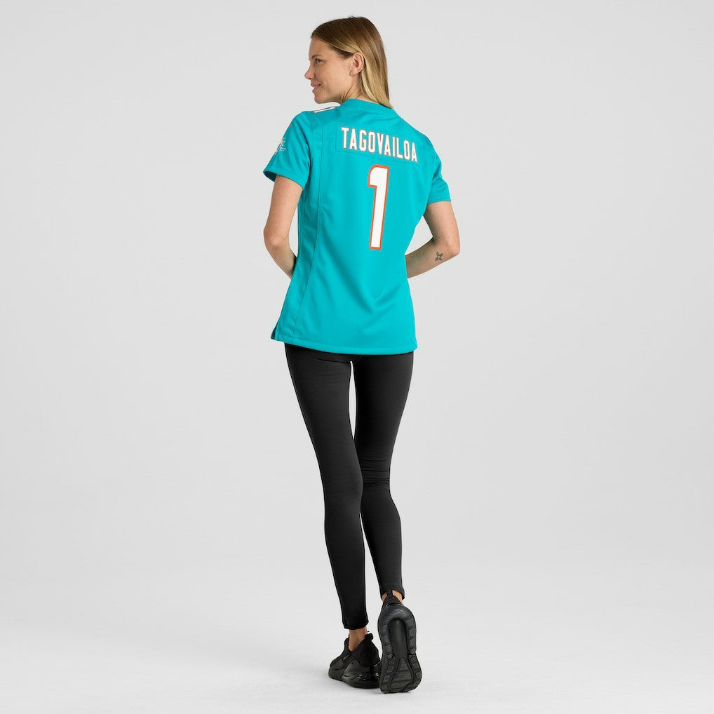 Tua Tagovailoa Miami Dolphins Women's Game Jersey - Aqua cheap