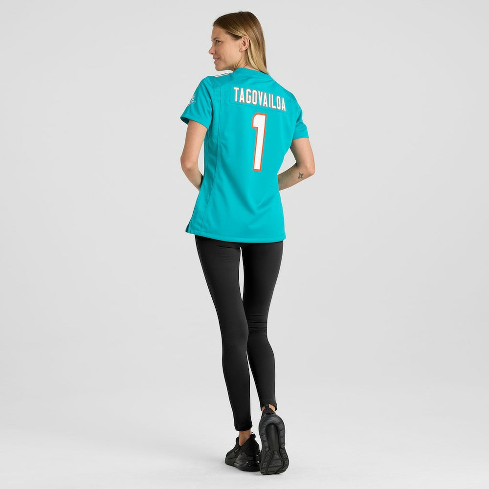 Tua Tagovailoa Miami Dolphins Women's Game Jersey - Aqua cheap