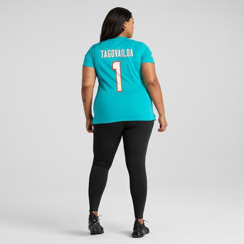Tua Tagovailoa Miami Dolphins Women's Game Jersey - Aqua cheap