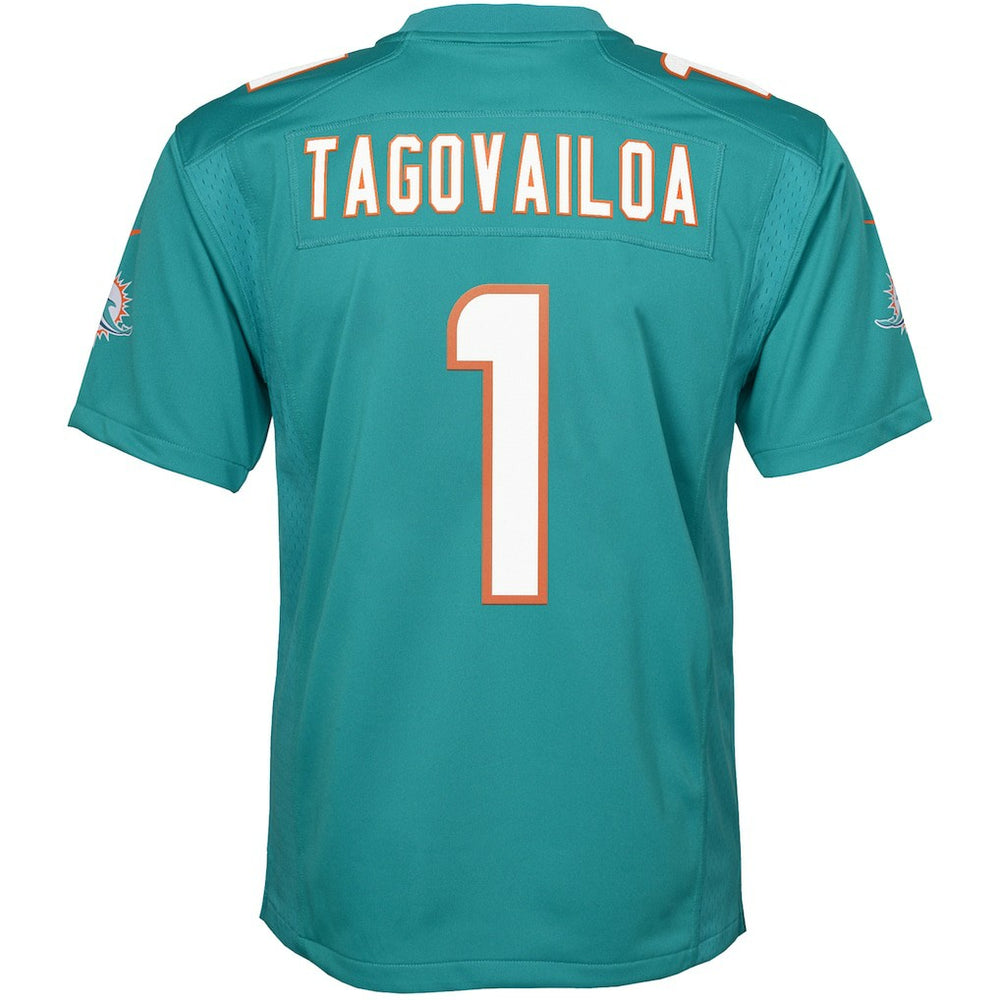 Tua Tagovailoa Miami Dolphins Youth Game Jersey - Aqua outlet