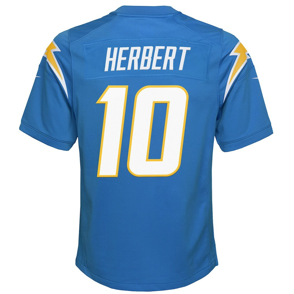 Justin Herbert Los Angeles Chargers Youth Game Jersey - Powder Blue for sale