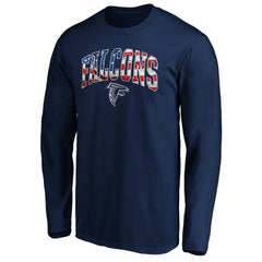 Atlanta Falcons Banner Wave Long Sleeve T-Shirt - Navy sale