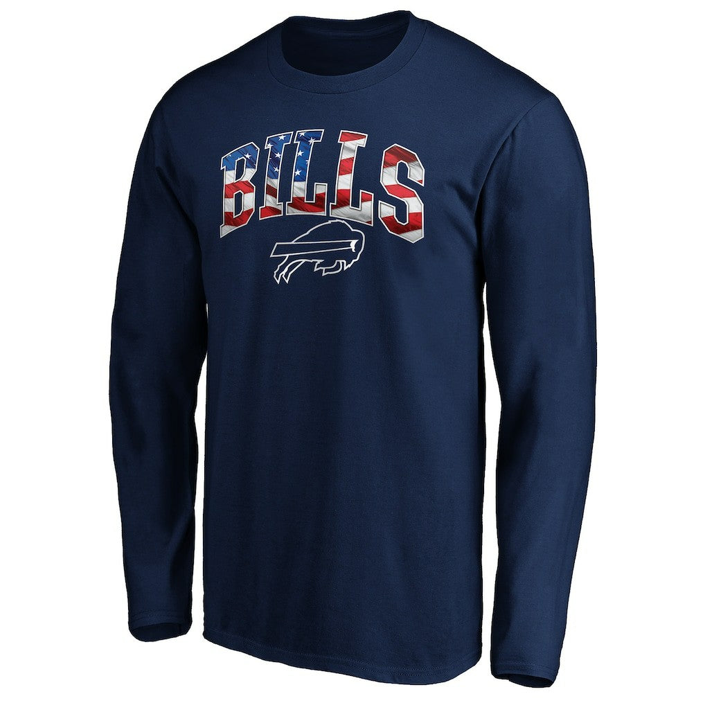 Buffalo Bills Banner Wave Long Sleeve T-Shirt - Navy cheap