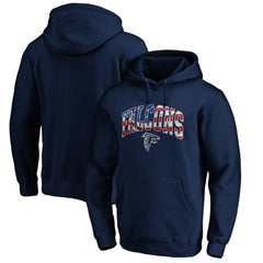 Atlanta Falcons Banner Wave Fitted Pullover Hoodie - Navy online