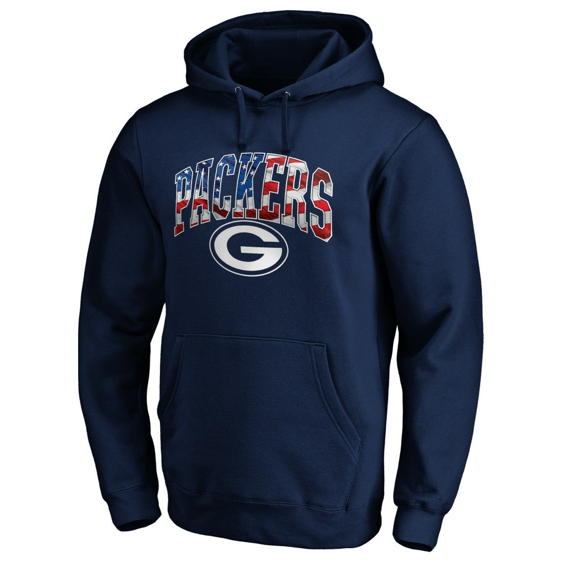 Green Bay Packers Banner Wave Fitted Pullover Hoodie - Navy online