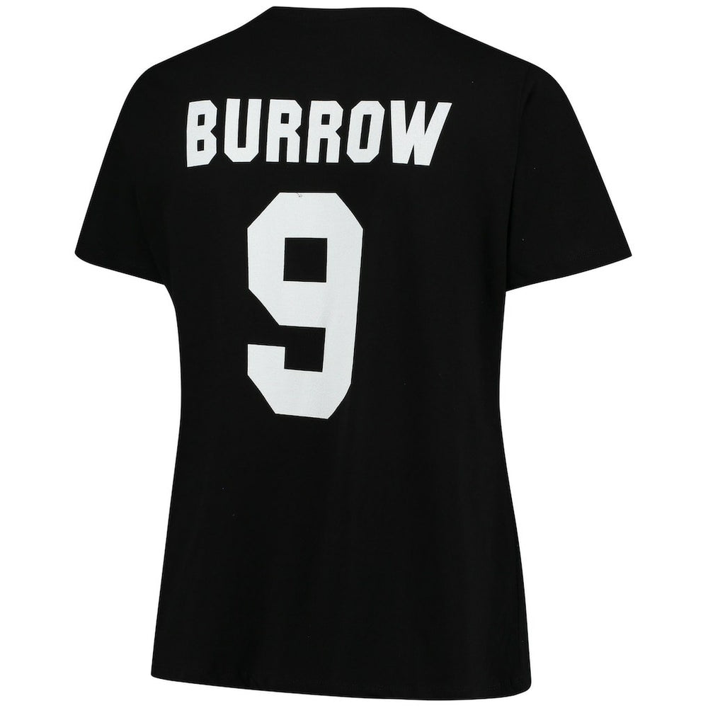 Joe Burrow Cincinnati Bengals Women's Plus Size Name & Number V-Neck T-Shirt - Black sale